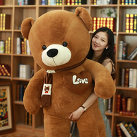 OEM ODM CE Peluche personnalisée en fourrure douce, jouet en forme d'ours, animal surdimensionné, Saint-Valentin, ours en peluche de 1m