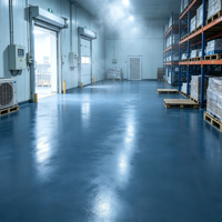 Revêtement liquide polyuréthane HOUYIDE à base d'eau, résistant aux produits chimiques, pour sols en ciment PU, finition mate, pour application au pinceau sur sols d'usine