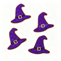 Patch brodé étoile en chenille 3,6 po pour chapeau de sorcière d'Halloween, en stock, à thermocoller pour casquettes et vêtements