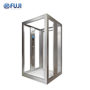 <span class=keywords><strong>Ascensor</strong></span> Comercial Moderno de Cristal Fuji MR/MRL de 2 a 6 Pisos con Vista Panorámica, Máquina de Tracción sin Engranajes, PVC Seguro para Pasajeros - Product Image 3