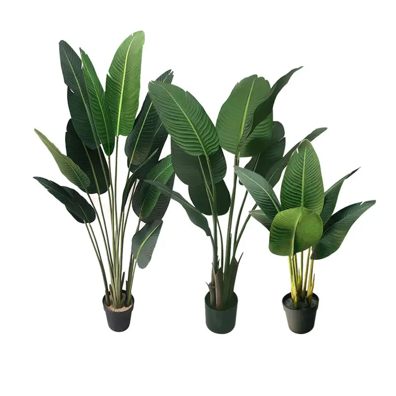 Fast natürliche künstliche Pflanzen Topf palme Banane Baum Innen blätter grüne Pflanze hohe Pflanze Home Decoration Bonsai Bäume