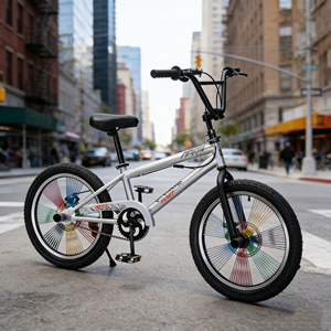 Vélo <span class=keywords><strong>BMX</strong></span> professionnel 20 pouces le plus vendu, monovitesse, pour la ville, fourche et cadre en acier, design cool - Product Image 3