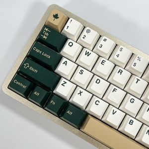 Tecsee Personnalisé Vert/Blanc Keycaps ABS Dye-Sub Cherry Profile Keyboard Keycaps Avec 6.25u 7u Spacebar Entrer Keys - Product Image 3