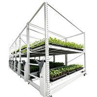 Tables roulantes hydroponiques à flux et reflux pour semis, système de culture verticale, étagères de culture intérieure, serres agricoles en aluminium