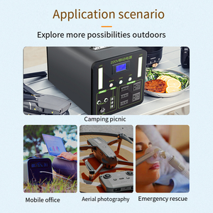 Station d'alimentation portable Watts MPPT hors réseau avec batterie lithium-ion pour camping en extérieur, usage domestique et automobile - Product Image 6