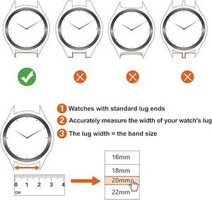 ساعات 18 أو 20 أو 22 عصرية منسوجة من النايلون ، حزام ساعة فاخر جيد التهوية من القماش ، إبزيم من الفولاذ ، ساعات ذكية متوافقة - Product Image 6