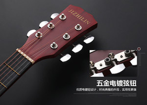 Guitarra Acústica Clásica de 38 Pulgadas para <span class=keywords><strong>Principiantes</strong></span>, Cuerpo Delgado de Tilo, Fondo/Lados de Arce y Koa, Acabado Mate o Brillante Disponible, Venta al por Mayor - Product Image 5