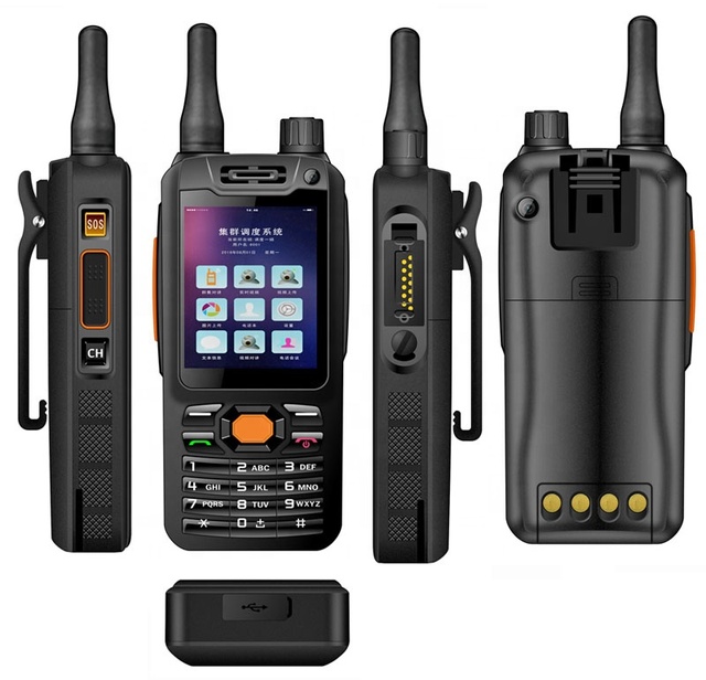 Outdoor Cellphone 2.4 Inch Quad-core 1.3GHz Rugged Phone Android 7.1mobile Phone PTT SOS Walkie Talkie  4G Waterproof Smartphone