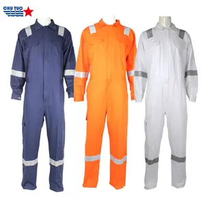 240gsm 100% cotone uomo abiti da lavoro manica lunga ad alta visibilità riflettente boilersuit abbigliamento da lavoro tuta da lavoro uniforme