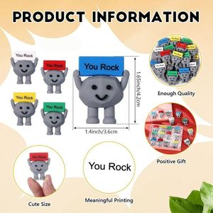 Venta al por Mayor de Piedras Motivacionales con Logotipo Personalizado, Piedra Inspiradora como Regalo, Decoración de Escritorio, Mini Figura para Niños o Estudiantes - Product Image 2