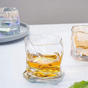 170-250ml étiquette personnalisée usine en gros vide eau claire whisky vin plusieurs couleurs sélectionner torsion bouteille en verre tasse - Product Image 2