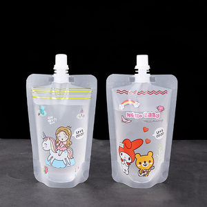 Tùy chỉnh rõ ràng tái sử dụng chất lỏng thực phẩm đứng lên nhựa uống túi với vòi - Product Image 3