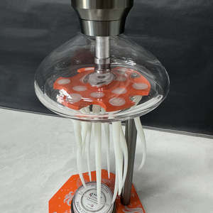 Nouveau modèle 2026 <span class=keywords><strong>Chicha</strong></span> en aluminium design méduse Xkah avec lumières LED, <span class=keywords><strong>Chicha</strong></span> lumineuse - Product Image 3