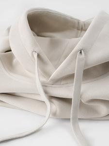 Fabricants de vêtements personnalisés automne et hiver 380g couleur unie Couple sport à capuche pull hommes sweat à manches longues - Product Image 3