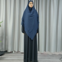 Grande taille, hijabs instantanés islamiques, mousseline de soie à deux couches, couleur unie, mode Khimar Eid Ramadan, femmes musulmanes, Niqab, hijab, écharpe de prière