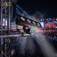 Projecteur de scène LED XJ 180W blanc chaud/froid en aluminium COB, contrôle DMX512, IRC 85, pour mariage, scène professionnelle, bar