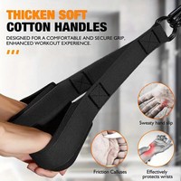 Juego de Bandas de Resistencia Apilables de Látex RS 75LBS con Anclaje para Puerta y Asas de Espuma para Entrenamiento de Fuerza y Fitness en Casa