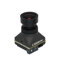 Caddx Ratel Pro 1500TVL Sensor BSI PAL/NTSC 2.8mm Ultra ringan FOVD NTSC/PAL CMOS FPV penglihatan malam lampu bintang kamera FPV-hitam
