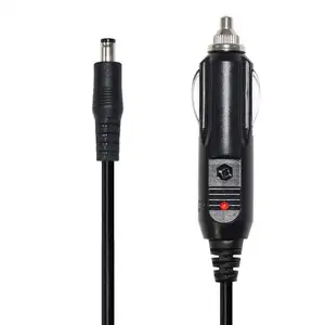 แบตเตอรี่Dc Fuseบุหรี่ไฟแช็กPlug 5.5 2.1Mm Allumeซิการ์Ac Pvc 9V 12V 1a 2a 3a Car Charger Adapter