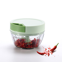 Smile Mom Mini Plastic Handmatige Voedselsnijder Ecologisch Handzaam Keuken Groente Fruit Snijder Snelle Twist Knoflook Vlees