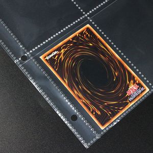 Páginas de Repuesto Transparentes para Tarjetas, Tipo Cuadriculadas, de PP, para Juegos de Cartas TCG, Hojas Sueltas, 3 y 11 Orificios, Tamaño A4 - Product Image 3