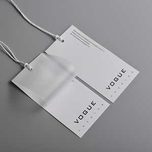 Precio de fábrica Swing Clothes Private Label Designs Custom Paper Logo Bundle Label Etiquetas colgantes - Product Image 4