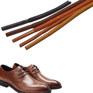 Cuerda de Cera Fina redonda encerada, cordón de algodón impermeable, adecuado para zapatos de cuero de negocios, botas Martin, cordón encerado - Product Image 1