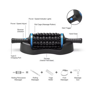Massaggiatore a Rullo 3D Ricaricabile per Relax Quotidiano, Drenaggio Linfatico e Anticellulite, con Controllo del Timer, per Sollievo dal Dolore a Corpo, Piedi e Collo - Product Image 5
