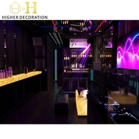 Night Club Lounge Design Night Club Interior Design Led Bar Meubles Table Led Tables rondes Décoration intérieure