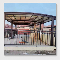 Cadre en métal résistant Carport Garage Grand espace Double CarParking Aluminium Cantilever Carport