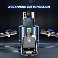 Eyoyo Clip Trasero Bluetooth 1600mAh 1D 2D Bar QR Code Reader Teléfono Escáner de Código de Barras para Android iPhone Inventario Biblioteca Almacén