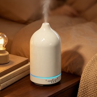 Diffuseur d'arômes créatif, humidificateur d'air électrique silencieux, lumière LED multicolore, lampe de nuit écologique, aromathérapie en céramique, hôtel