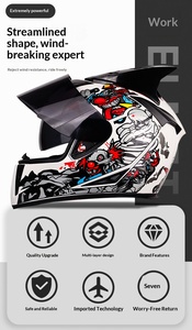 Casques de <span class=keywords><strong>moto</strong></span> intégraux en gros d'usine, certifiés 3C DOT, en ABS, pour les voyages longue distance en <span class=keywords><strong>moto</strong></span> - Product Image 3