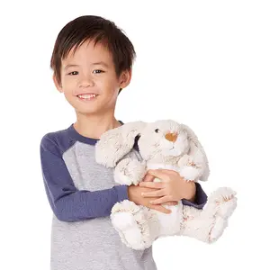 Mini coelho de pelúcia, brinquedo de coelho de pelúcia macia personalizado com pesas de floppy para crianças, oem