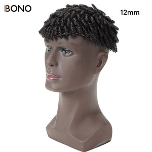 Afro trenza Dread Lock para hombres negros piel gasa base tupé Bonohair - Product Image 6