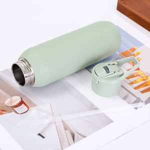 Botella de Agua de Acero Inoxidable de Doble Capa, Portátil, para Exteriores, de 580 ml y 1000 ml, Nueva Taza con Aislamiento al Vacío 304 para Deportes y Camping - Product Image 3