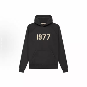 Prêt à acheter : Ensemble de survêtement essentiel pour <span class=keywords><strong>homme</strong></span>, style streetwear, en coton 100% avec <span class=keywords><strong>capuche</strong></span> doublée, modèle 1977 de haute qualité - Product Image 1
