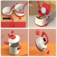 Jouets de maisonnette pour enfants, ensemble de cuisine pour enfants, ustensiles de cuisine, ensemble de jeu pour garçons et filles, jouet éducatif de cuisine, fruits et légumes