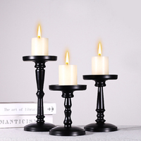 Support de bougie classique en métal style pilier, support de pilier romain vintage en fer, centre de table de mariage, ornement de décoration d'intérieur