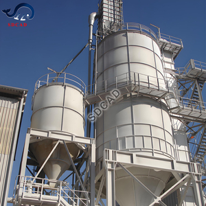Serbatoi di stoccaggio alla rinfusa di tipo Silo imbullonati con vibratore e alimentatori a vite per calce rapida - Product Image 5