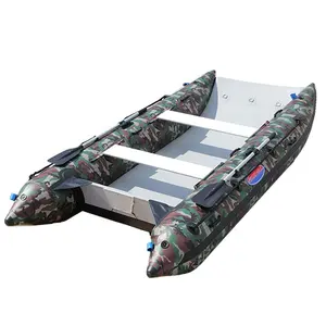 Factory Sale MC340 PVC Hypalon Boat Catamaran Inflatable Ponton Boat