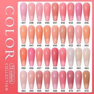 JTING Gel Constructeur 72 Couleurs 15ml, Gel UV LED Soak Off en Bouteille pour Renforcement et Extension des Ongles en Salon - Product Image 6