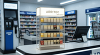 Présentoir à cigarettes en acrylique avec LED, vitrine pour magasin de tabac, présentoir en acrylique avec éclairage LED