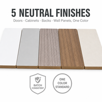 Panneau MDF mélaminé sans différence de couleur, panneau de fibres à densité constante pour meubles sur mesure pour toute la maison