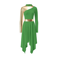 Ensemble de vêtements de danse contemporaine pour femmes, costume de scène, tenue de performance, vêtements de danse liturgique pour l'église