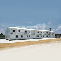 Maison modulaire préfabriquée PTH en kit avec structure en acier galvanisé et sol en PVC pour usage hôtelier, design moderne