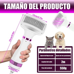 เครื่องเป่าขนสัตว์เลี้ยงสำหรับสุนัขและแมวพร้อมหวี 3 ระดับการตั้งค่า - Product Image 2