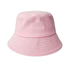 Wholesale Unisex Fisherman Bucket Custom Logo Outdoor Sun Solid Color Flat <b>Top</b> Travel Advertising Trendy Summer <b>Hat</b> - Product Image 1