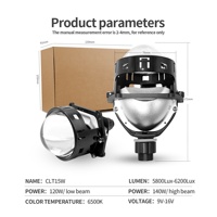 Projecteur Bi-LED Chenlang 3 pouces 140W 10000LM avec lentille, non destructif, super lumineux, en promotion, avec yeux de démon 12V 3000K 4300K 6000K