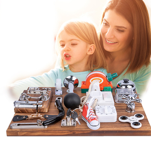 Juegos <span class=keywords><strong>de</strong></span> <span class=keywords><strong>Mesa</strong></span> Cognitivos Montessori para Bebés, Tablero <span class=keywords><strong>de</strong></span> Actividades para Niños, Tablero <span class=keywords><strong>de</strong></span> Madera Carbonizada para Desbloquear, Juguetes Educativos Tempranos - Product Image 3